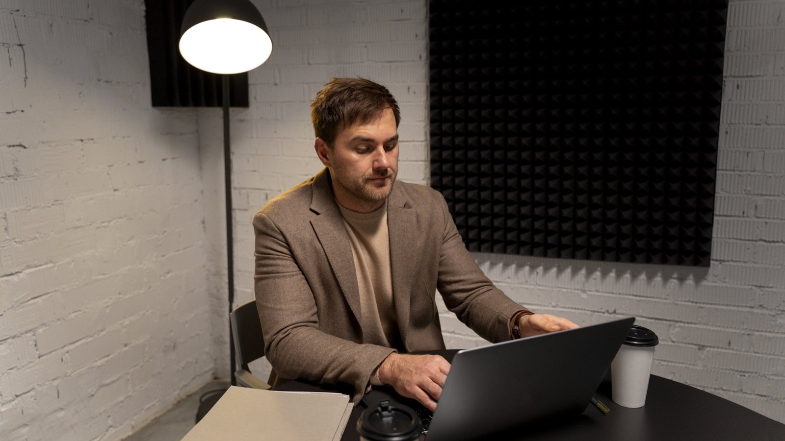 A founder working with the Nexverx team on their LinkedIn presence